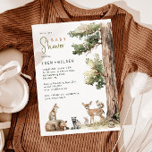 Forest Woodland Animals Koppels Baby shower Kaart