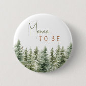 Forest Woodland Animals Mama To Be Ronde Button 5,7 Cm (Voorkant)