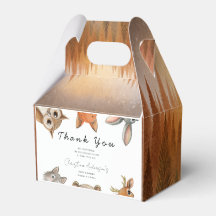 Forest Woodland Animals Travel Baby shower