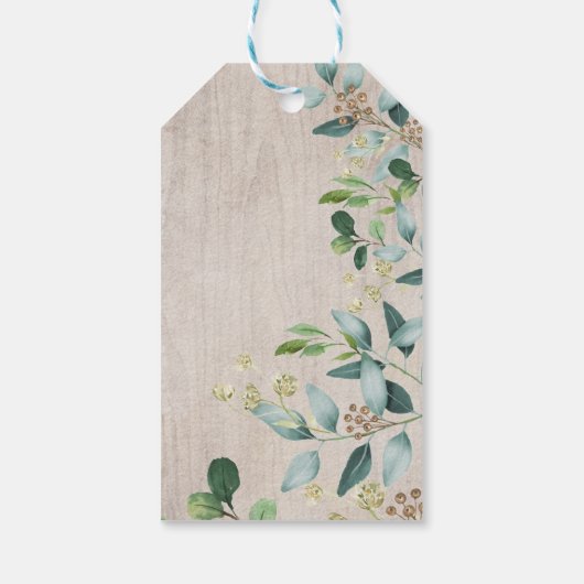 Forest Woodland Animals Vrolijk Kerstfeest Verjaar Cadeaulabel (Achterkant)