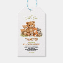 Forest Woodland Animals Wild One 1st Birthday