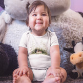 Forest Woodland Baby Deer  Romper