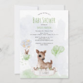 Forest Woodland Baby Deer Waterverf Kaart (Voorkant)