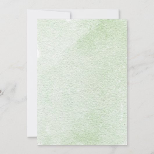 Forest Woodland Baby Deer Waterverf Kaart (Achterkant)