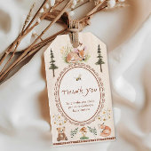 Forest Woodland Baby shower Dank u Cadeaulabel
