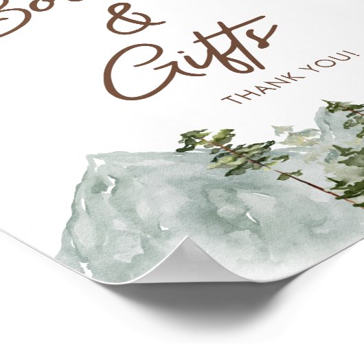 Forest Woodland boeken en geschenken Poster (Hoek)