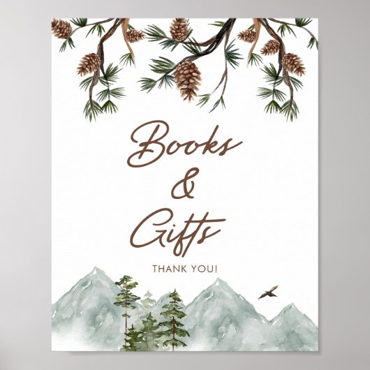 Forest Woodland boeken en geschenken Poster (Voorkant)