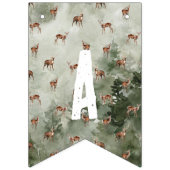 Forest Woodland Foto Verjaardag Bunting Vlaggetjes (Derde vlag)