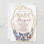 Forest Woodland Genderneutraal Baby shower Kaart (Voorkant)