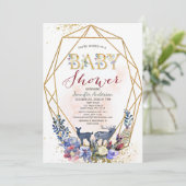 Forest Woodland Genderneutraal Baby shower Kaart (Staand voorkant)
