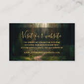 Forest Woodland Green Natuur Wedding Website Informatiekaartje (Voorkant)