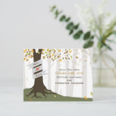 Forest / Woodland Herfst Save the Date Briefkaart (Staand voorkant)
