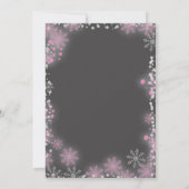 Forest Woodland meisje baby shower uitnodiging (Achterkant)