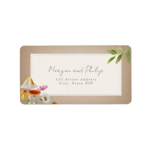 Forest Woodland Mushroom Cardstock Wedding Etiket
