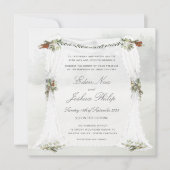 Forest Woodland Outdoor Chuppah Wedding Kaart (Voorkant)