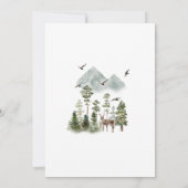 Forest Woodland Pine Tree Housewarming Sweet Home Kaart (Achterkant)