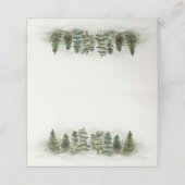 Forest Woodland Place Card Verjaardag of baby show Plaatskaartje (Buitenkant ongevouwen)