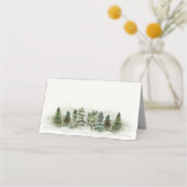 Forest Woodland Place Card Verjaardag of baby show Plaatskaartje (Achterkant)