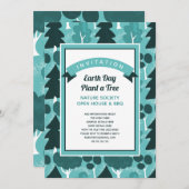 Forest Woodland Theme Natuur Lover Invitation Kaart (Voorkant / Achterkant)