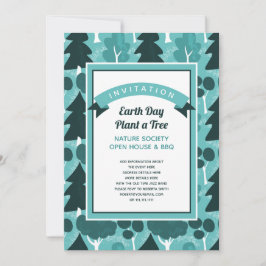 Forest Woodland Theme Natuur Lover Invitation Kaart