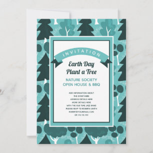 Forest Woodland Theme Natuur Lover Invitation Kaart