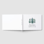 Forest Woodland Trees Pine Dank je bruiloft Gastenboek (Volledig)