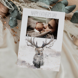Forest Woodland Vaderdag Deer met foto Kaart