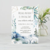 Forest Woodland Verjaardag Kaart (Staand voorkant)