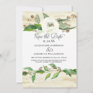 Forest Woodland Wood Leaf BOHO Foto Save the Date