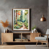 Forest Woodsy Magic Landscape Poster