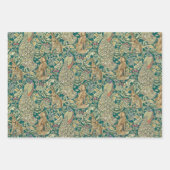 "Forest" Wrapping Paper Flat Sheet Set of 3 Morris (Voorkant 2)