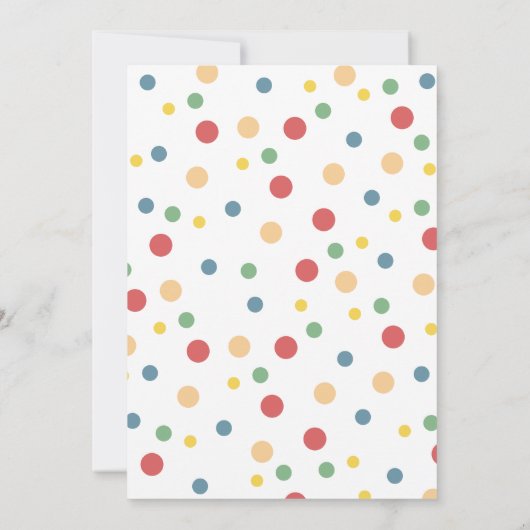 Forest Zoo Animals Party Hats 3rd Birthday Kaart (Achterkant)