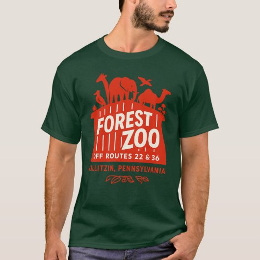 Forest Zoo - Gallitzin, PA T-shirt (Voorkant)