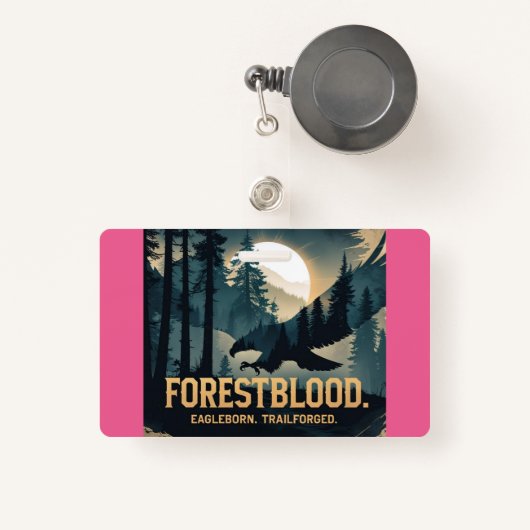 Forestblood – Espíritu Salvaje Nacido del Bosque Badge (Voorkant met intrekbare)