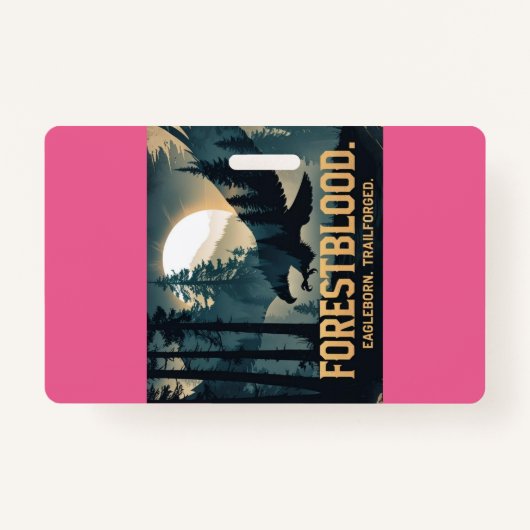 Forestblood – Espíritu Salvaje Nacido del Bosque Badge (Achterkant)