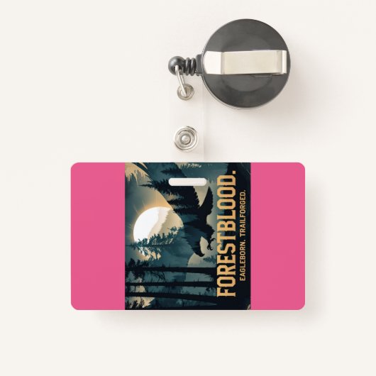 Forestblood – Espíritu Salvaje Nacido del Bosque Badge (Achterkant met intrekbare)