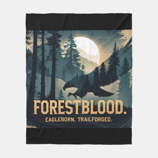 Forestblood – Espíritu Salvaje Nacido del Bosque Fleece Deken (Voorkant)