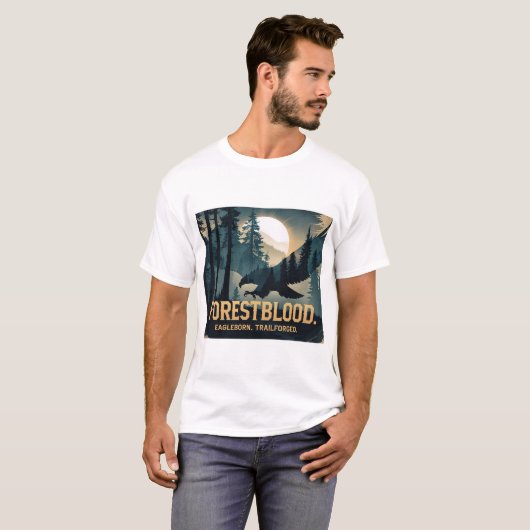 Forestblood – Espíritu Salvaje Nacido del Bosque T-shirt (Voorkant volledig)
