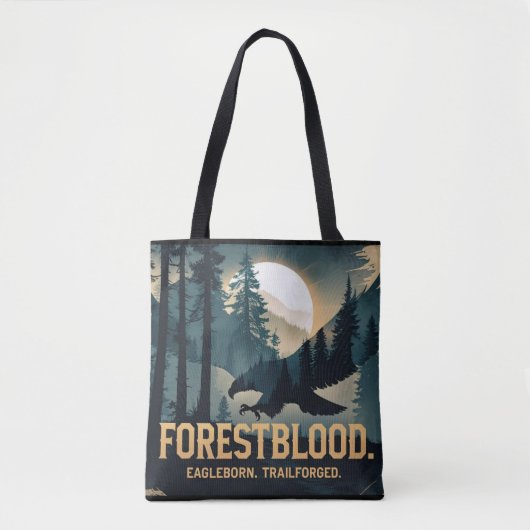 Forestblood – Espíritu Salvaje Nacido del Bosque Tote Bag (Voorkant)