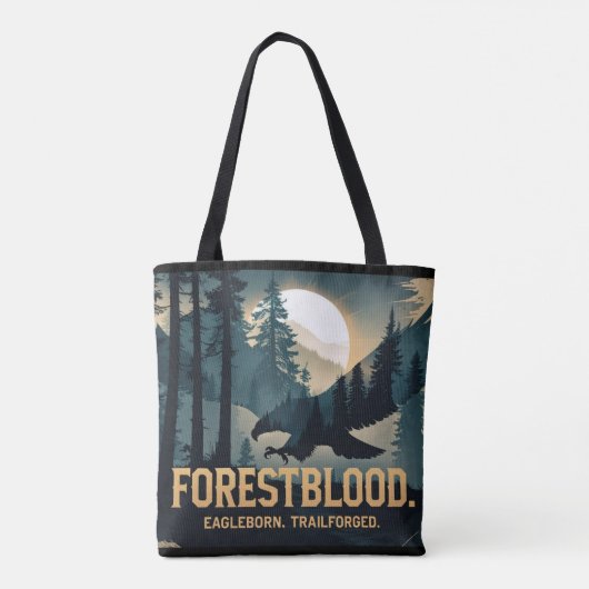 Forestblood – Espíritu Salvaje Nacido del Bosque Tote Bag (Achterkant)