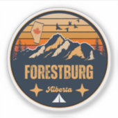 Forestburg, Alberta Sticker (Voorkant)
