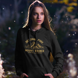 Forested View at Mount Rainier Park Hoodie