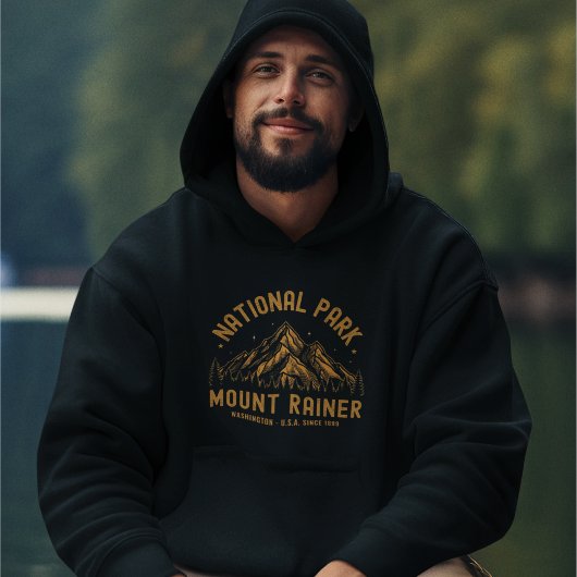 Forested View at Mount Rainier Park Hoodie