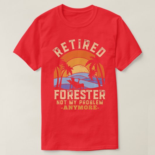 Forester in ruste niet meer mijn probleem met pens t-shirt (Design voorkant)