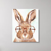 Forester met vier ogen | Bunny Rabbit Canvas Afdruk (Voorkant)