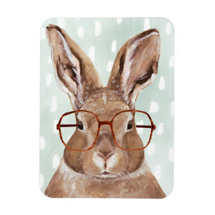 Forester met vier ogen   Bunny Rabbit Magneet