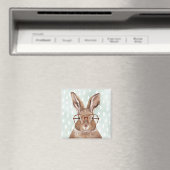 Forester met vier ogen | Bunny Rabbit Magneet (Insitu (Vaatwasser))
