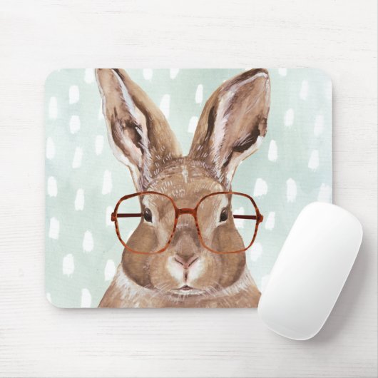 Forester met vier ogen | Bunny Rabbit Muismat (Met muis)