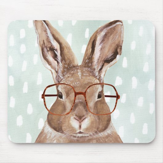 Forester met vier ogen | Bunny Rabbit Muismat (Voorkant)