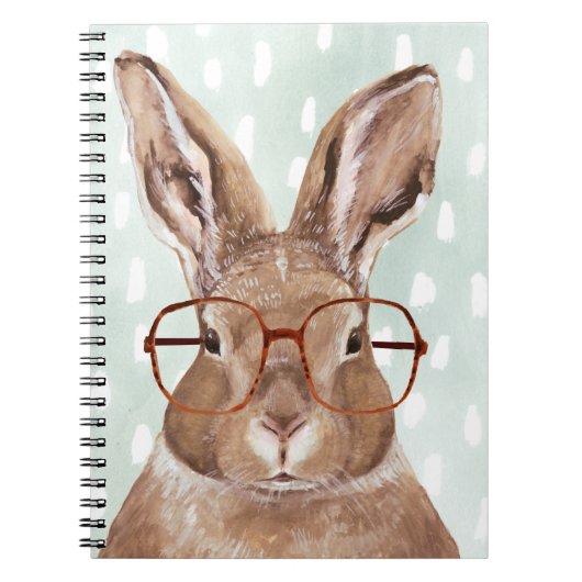 Forester met vier ogen | Bunny Rabbit Notitieboek (Voorkant)
